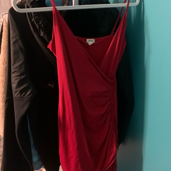 Red dress from garbage!!